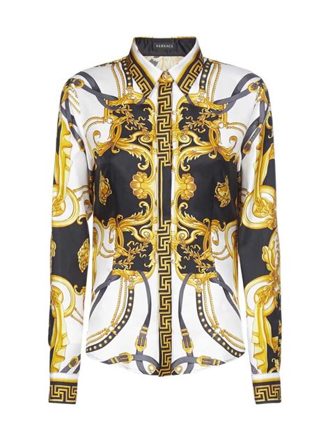 versace fitted shirts for men